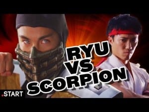 Ryu VS Scorpion Real Life!
