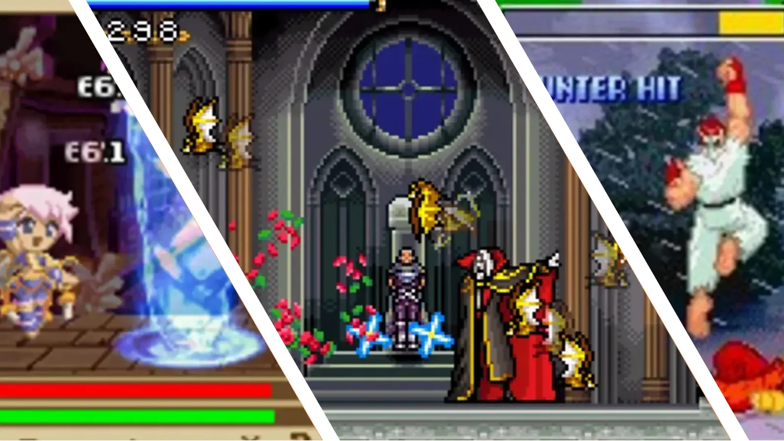 Príncipes Eirika e Ephraim, personagens principais de Fire Emblem The Sacred Stones, em uma cena de diálogo.