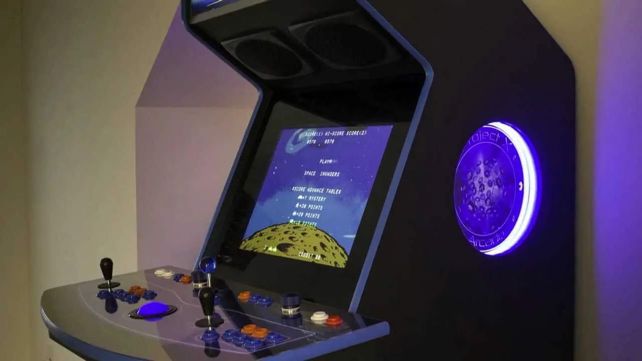 home arcade cabinet with bezel