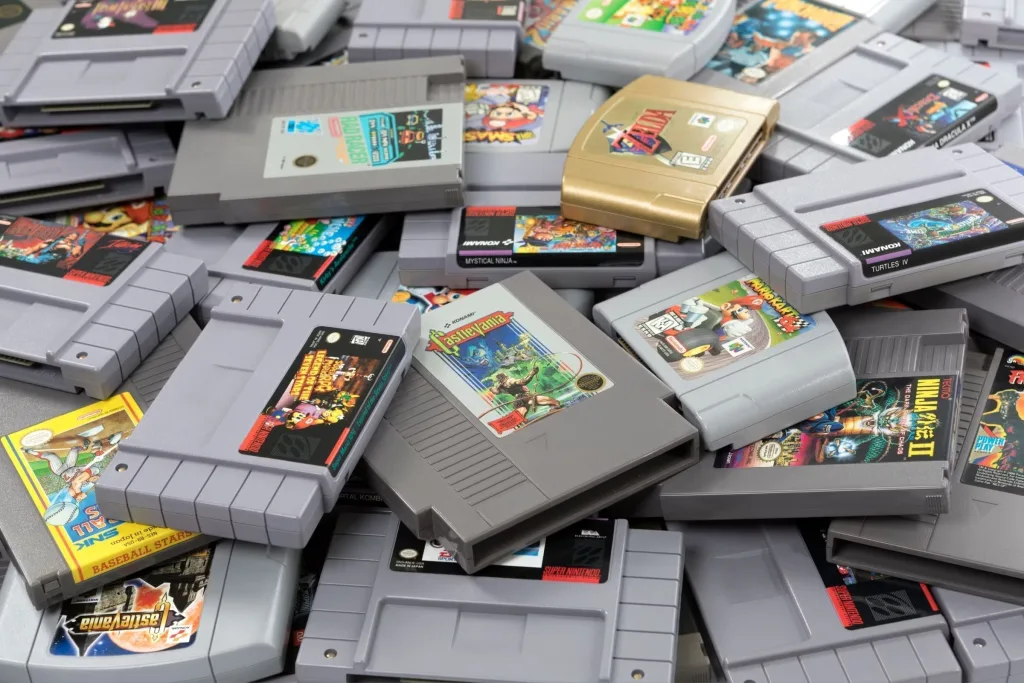 retro handheld game cartridge collection Retrogaming
