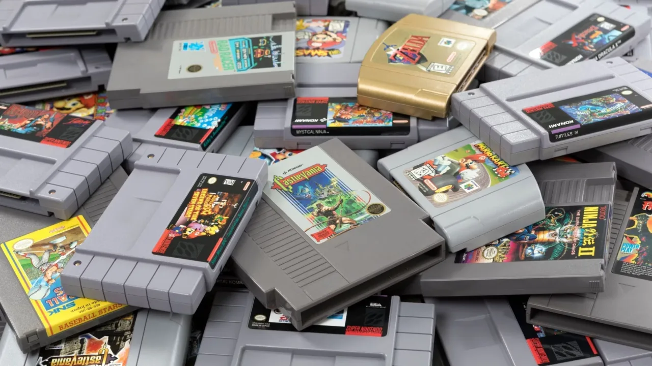 retro handheld game cartridge collection Retrogaming