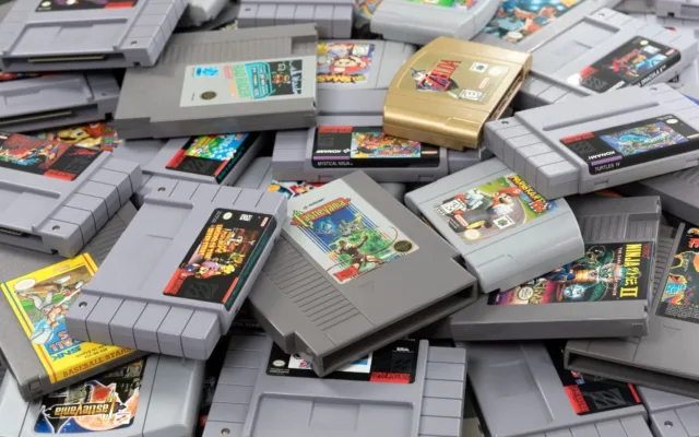 retro handheld game cartridge collection Retrogaming