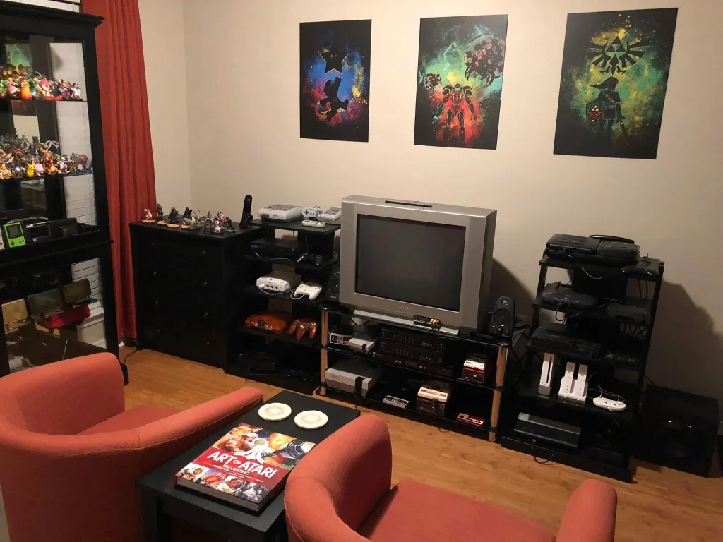 retro gaming brazilian living room Retrogaming