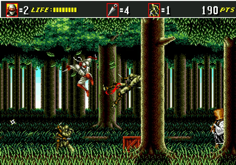 Shinobi III Return of the Ninja Master gameplay no Mega Drive
