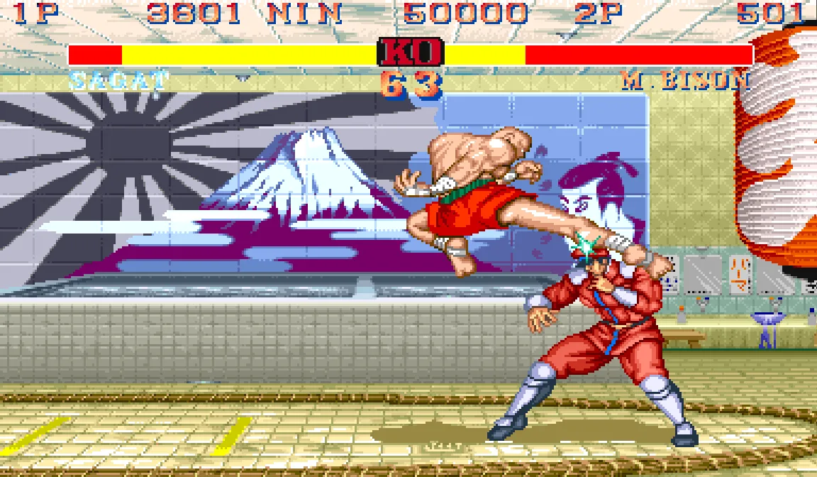 Street Fighter II Special Champion Edition gameplay no Mega Drive