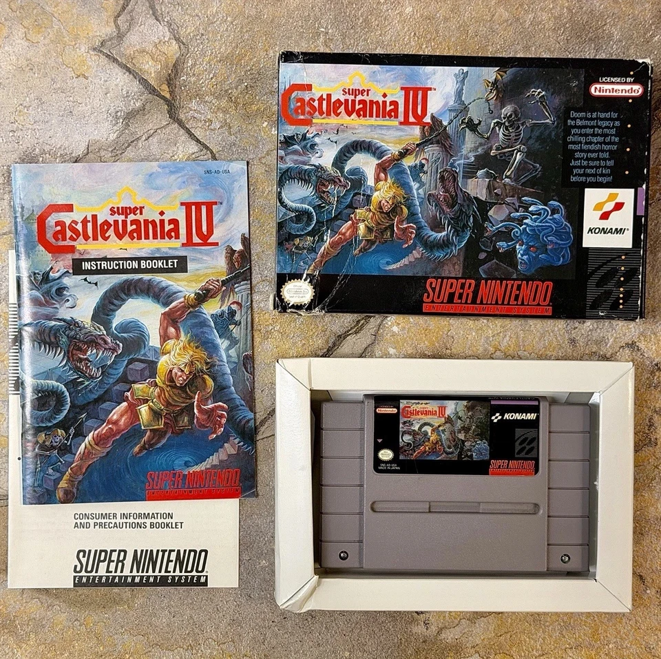 Super Castlevania IV em execução no Super Nintendo