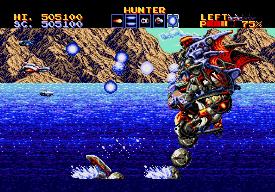 Thunder Force IV gameplay no Mega Drive