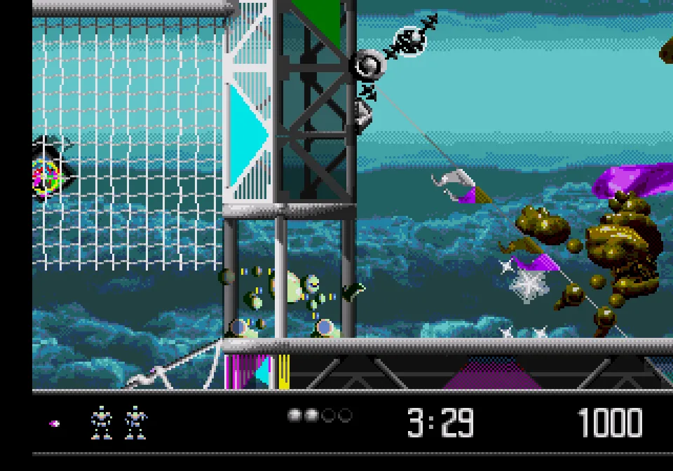 Vectorman gameplay no Mega Drive